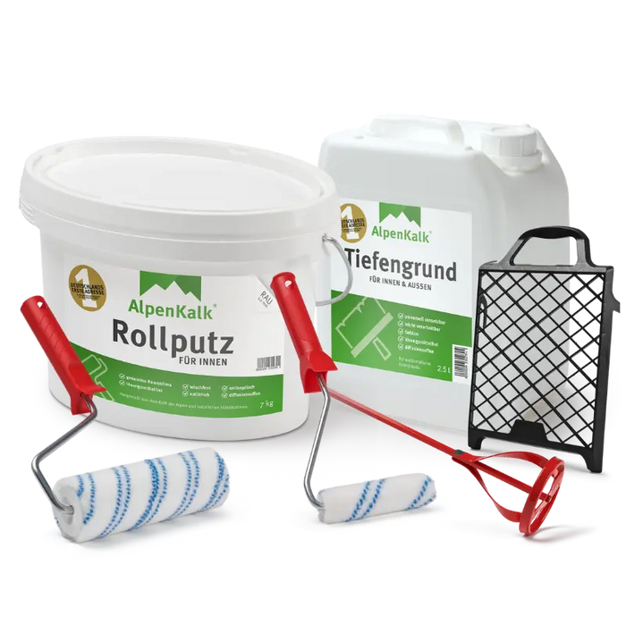 Rollputz RAU 7 kg (ca. 12 m²) Starterpaket