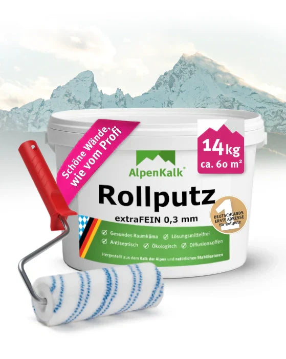 AlpenKalk Rollputz extraFEIN 14 kg Eimer