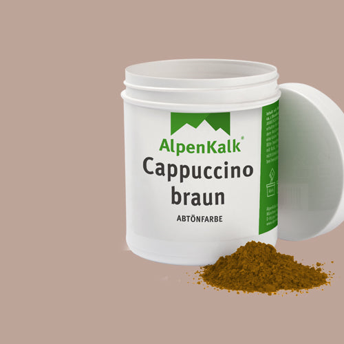 Kalkfarbe Pigmente Cappuccino-Braun von AlpenKalk