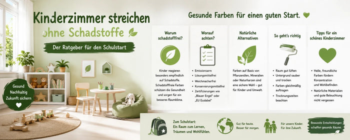 Kinderzimmer streichen ohne Schadstoffe: Der Ratgeber für den Schulstart