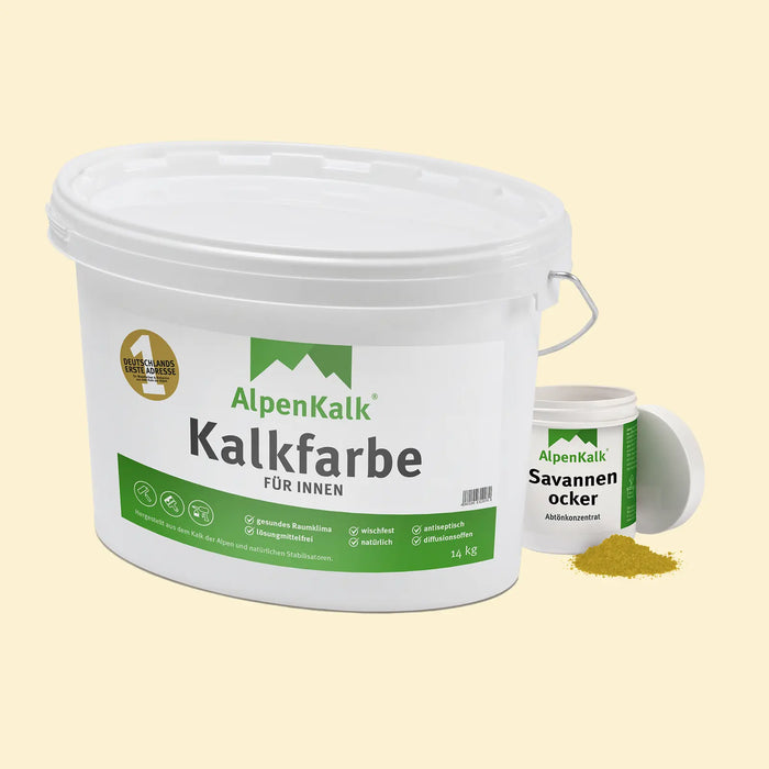 Kalkfarbe INNEN Savannen-Ocker 14 kg (65 m²)