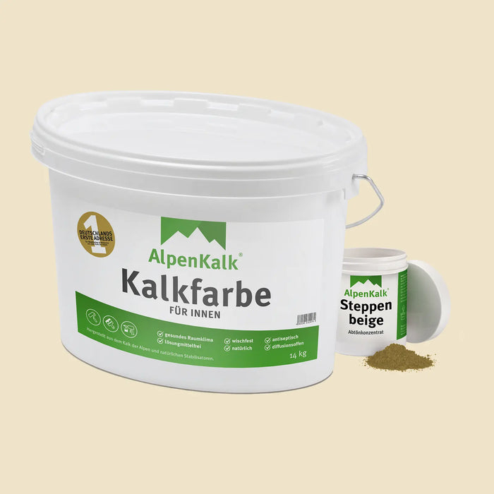Kalkfarbe INNEN Steppen-Beige 14 kg (65 m²)