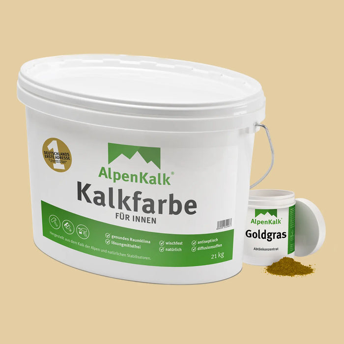 Kalkfarbe INNEN Gold-Gras 21 kg (100 m²)