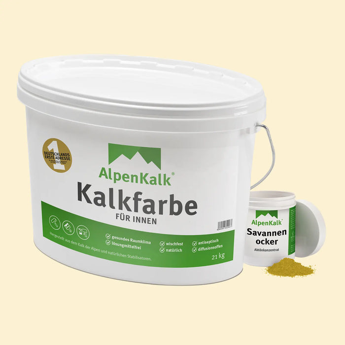 Kalkfarbe INNEN Savannen-Ocker 21 kg (100 m²)