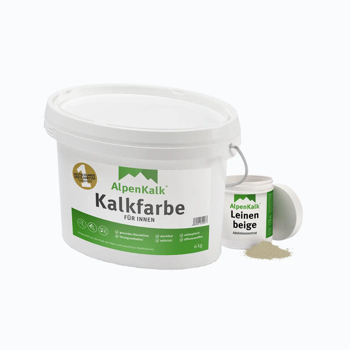 Kalkfarbe INNEN Leinen-Beige 6 kg (30 m²)
