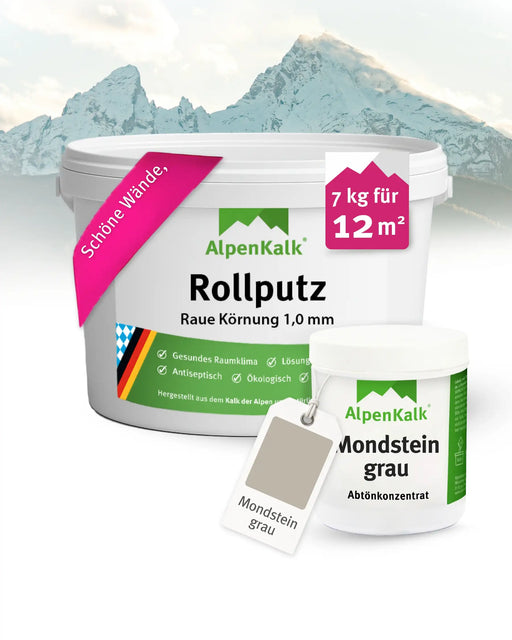 Rollputz RAU 7 kg Mondstein-Grau