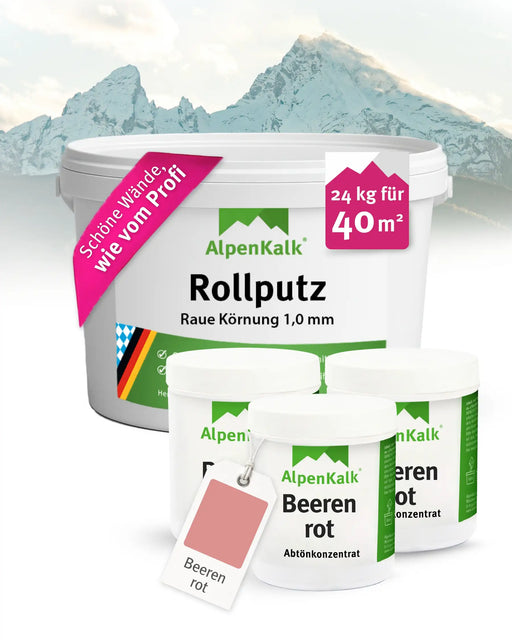 Rollputz RAU 24 kg Beeren-Rot