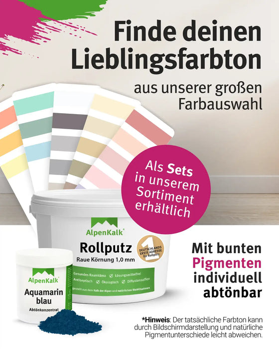 Rollputz RAU 24 kg Aquamarin-Blau