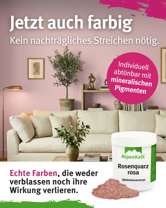 Rollputz RAU 24 kg Rosenquarz-Rosa