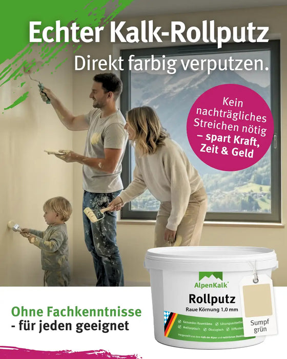 Rollputz RAU 24 kg Sumpf-Grün