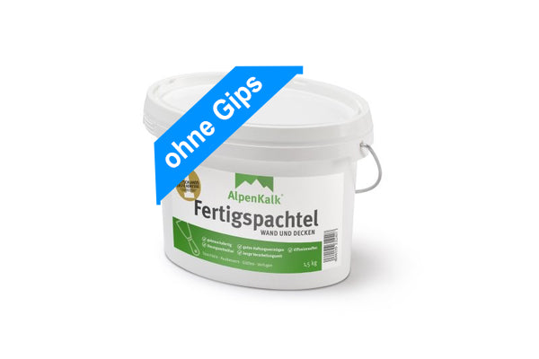 Alpenkalk Fertigspachtel für Wand und Decken ohne Gips