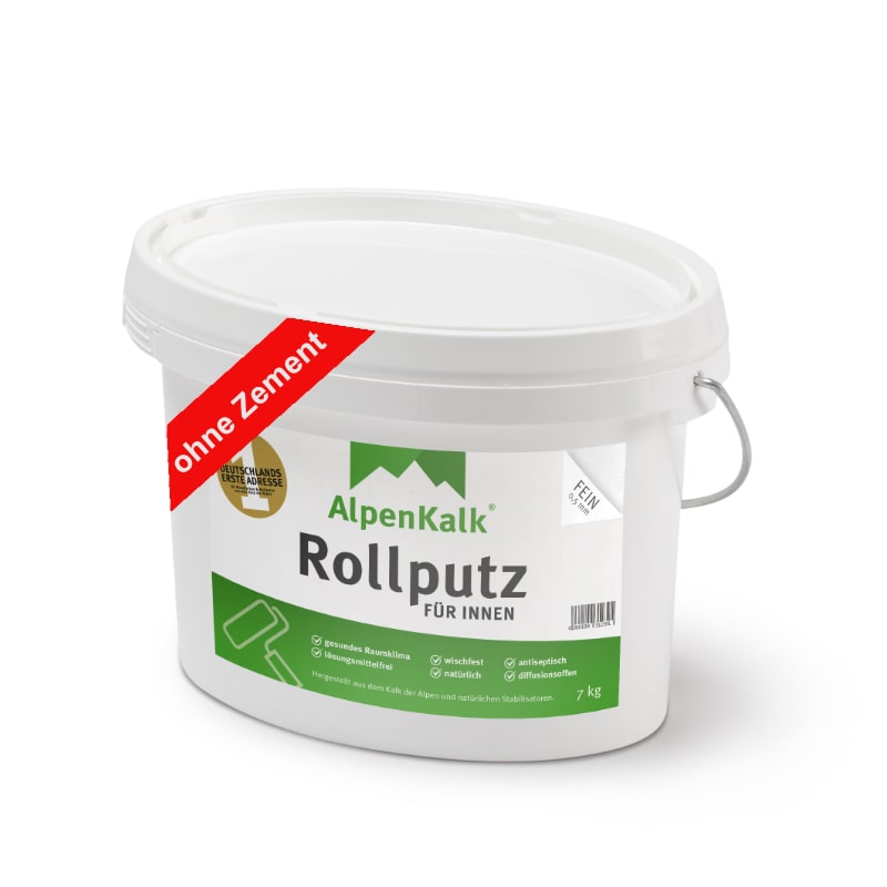 AlpenKalk Rollputz fein (0,5 mm) 7 kg / ca. 20 m² — AlpenKalk GmbH