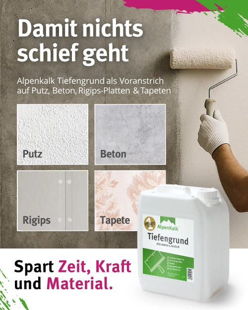 Anti-Schimmelfarbe - Kalkfarbe mit Anti-Schimmel-Formel  5l / ca. 35 m²