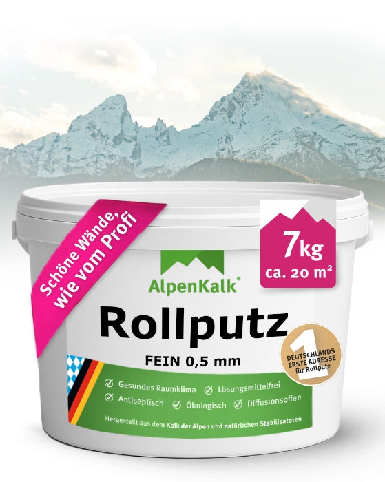 Rollputz fein (0,5 mm) jetzt 7 kg (5+2) / ca. 20 m²