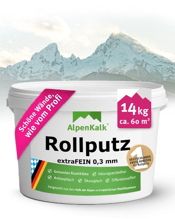 Rollputz extraFEIN (0,3 mm) jetzt 14kg (12+2) / ca. 60 m²