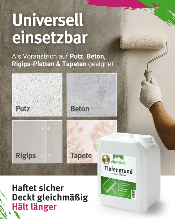 AlpenKalk Haft- u. Tiefengrund 10 L / ca. 100 m²