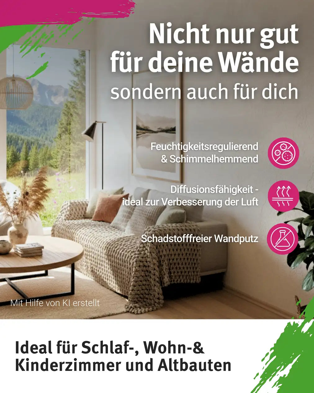 Rollputz fein (0,5 mm) jetzt 24 kg (20+4) / ca. 65 m²