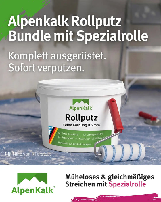 Rollputz fein (0,5 mm) jetzt 7 kg (5+2) / ca. 20 m²
