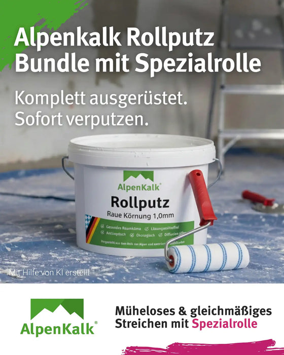 Rollputz rau (1,0 mm) jetzt 7 kg (5+2) / ca. 12 m²