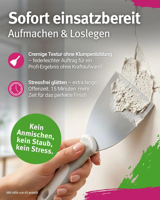 AlpenKalk Fertigspachtel jetzt 15 kg (12 + 3 kg)