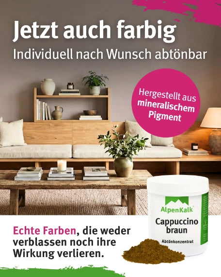 Kalkfarbe INNEN 14 kg Cappuccino-Braun (65 m²)