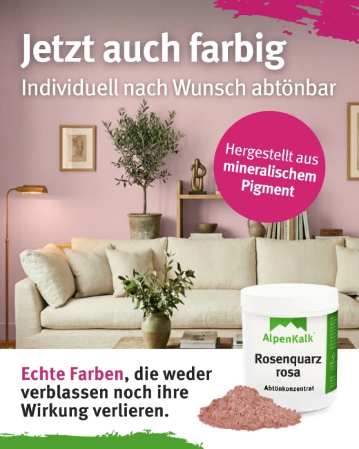 Badezimmer Farbe Rosenquarz-Rosa 14 kg  / ca. 55 m²