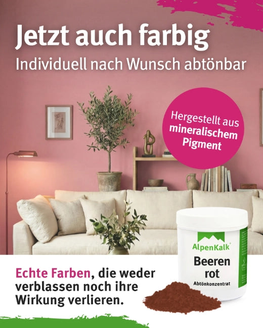 Badezimmer Farbe Beeren-Rot 14 kg  / ca. 55 m²