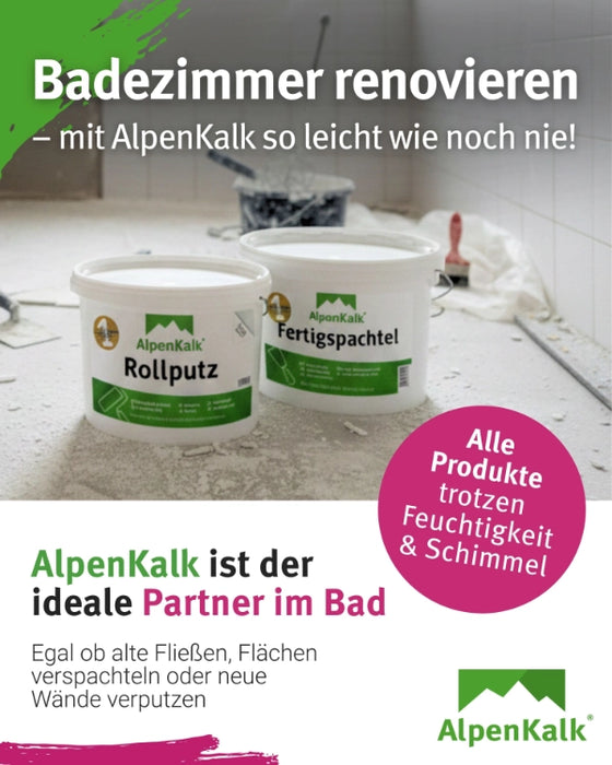 Badezimmer Farbe - Kalkfarbe 14 kg  / ca. 55 m²