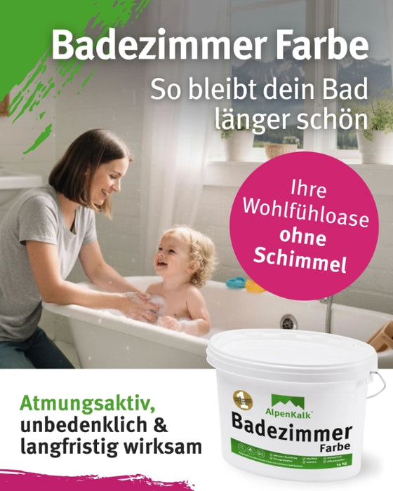 Badezimmer Farbe - Kalkfarbe 14 kg  / ca. 55 m²