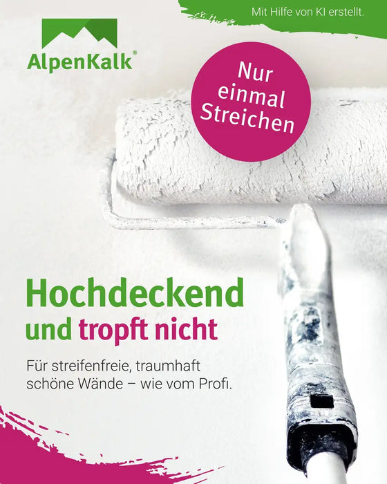 Badezimmer Farbe - Kalkfarbe 14 kg  / ca. 55 m²