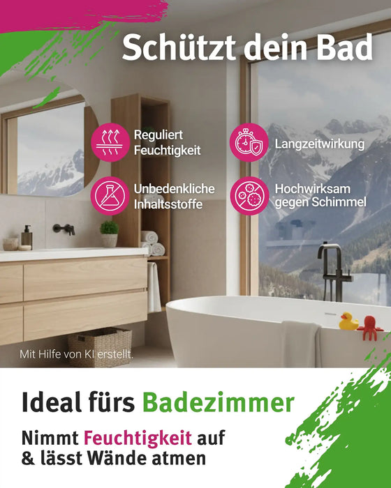 Badezimmer Farbe - Kalkfarbe 14 kg  / ca. 55 m²