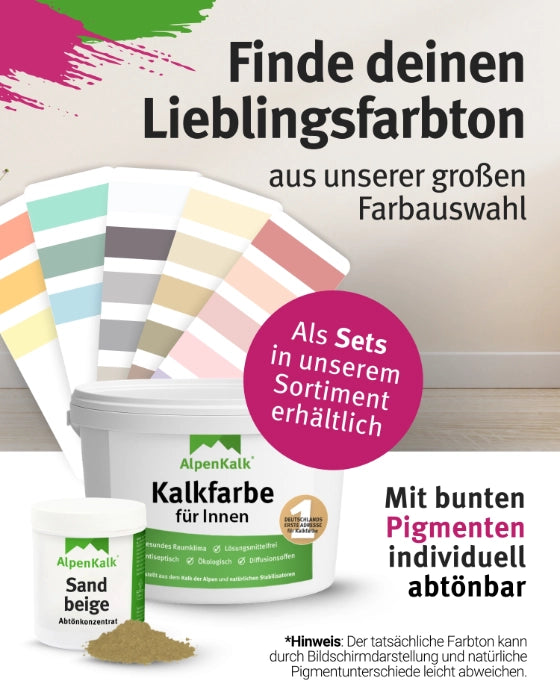 Kalkfarbe INNEN Sand-Beige 14 kg (65 m²)