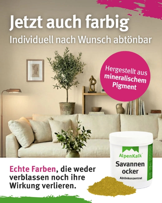 Kalkfarbe INNEN Savannen-Ocker 14 kg (65 m²)