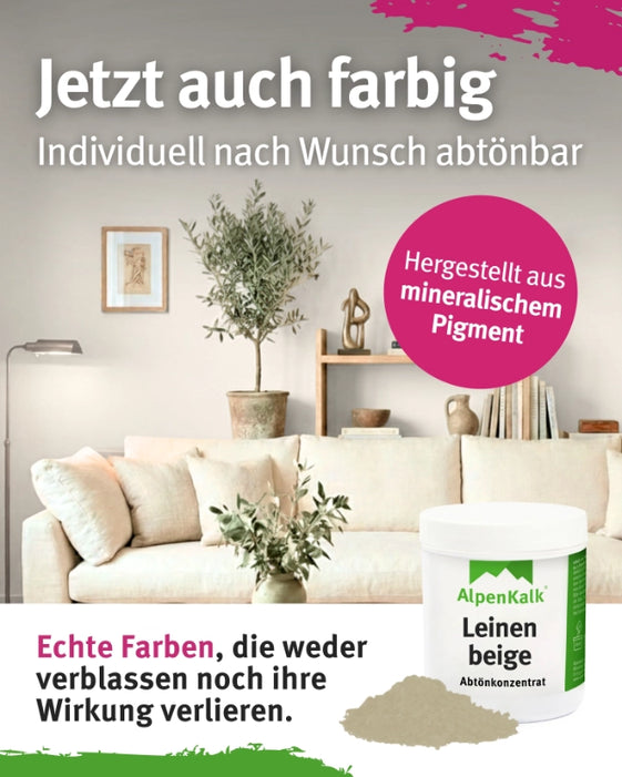 Kalkfarbe INNEN Leinen-Beige 14 kg (65 m²)