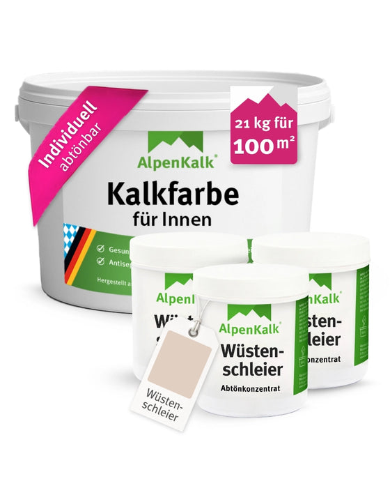 Kalkfarbe INNEN Wüstenschleier 21 kg (100 m²)