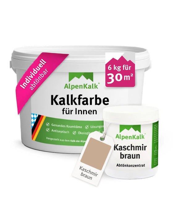 Kalkfarbe INNEN Kaschmir-Braun 6 kg (30 m²)
