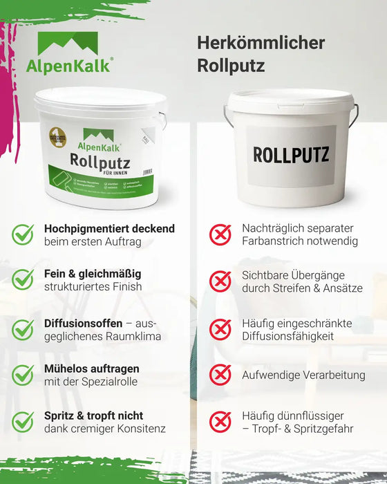 Rollputz RAU 24 kg Mookait-Braun