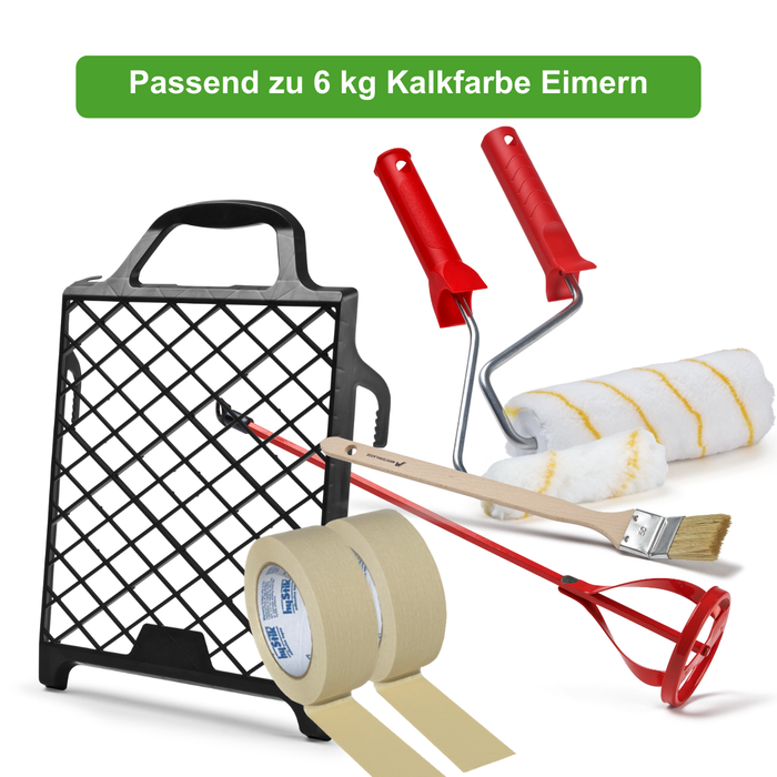 Kalkfarbe Werkzeug-Set 6 kg