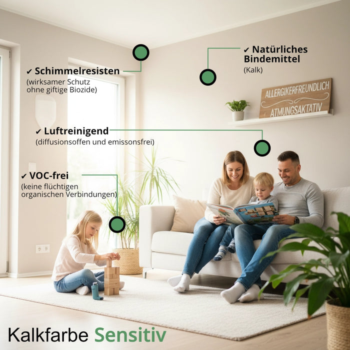 Sensitiv - Kalkfarbe für Allergiker  12 kg / ca. 65 m²