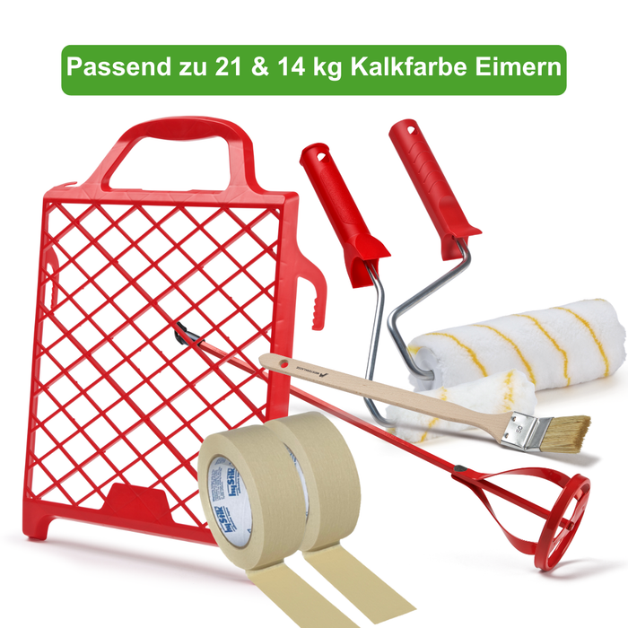 Kalkfarbe Werkzeug-Set 21/14 kg