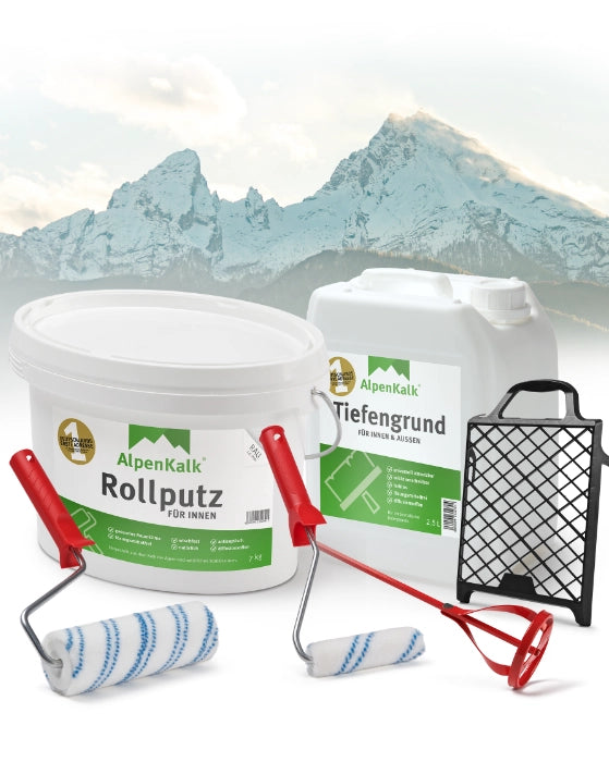 Rollputz RAU 7 kg (ca. 12 m²) Starterpaket