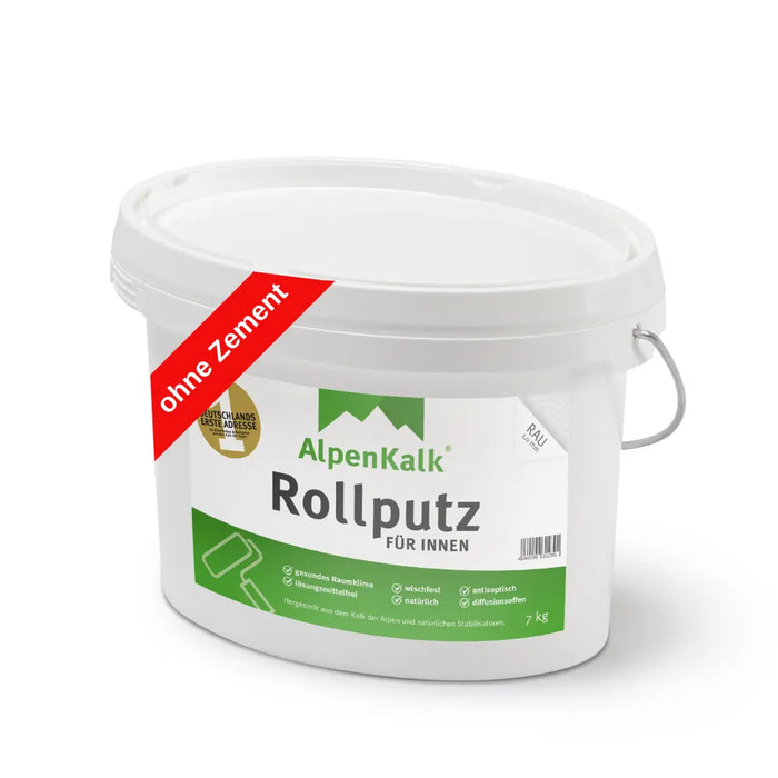 Rollputz rau (1,0 mm) jetzt 7 kg (5+2) / ca. 12 m²
