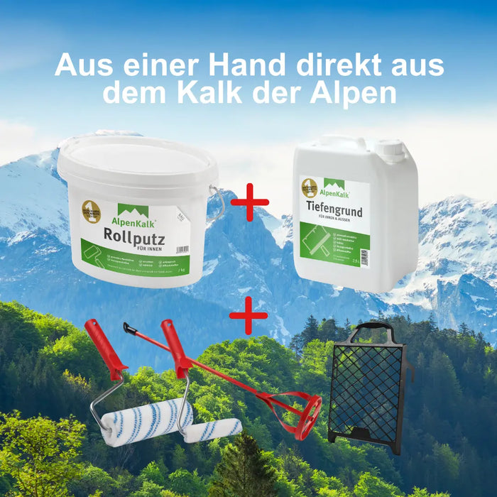 Rollputz RAU 7 kg (ca. 12 m²) Starterpaket
