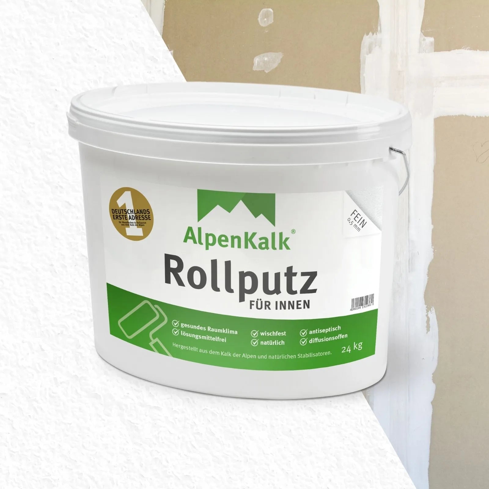 Rollputz FEIN für Gipskarton-Platten (ca. 65 m²)