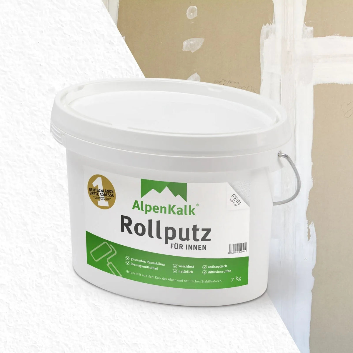 Rollputz Rollputz FEIN für Gipskarton-Platten (ca. 20 m²) | AlpenKalk ...