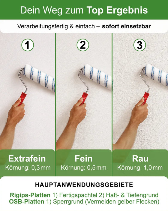 Rollputz rau (1,0 mm) jetzt 7 kg (5+2) / ca. 12 m²