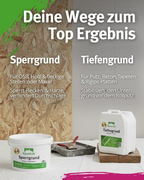 Rollputz RAU 7 kg (ca. 12 m²) Starterpaket