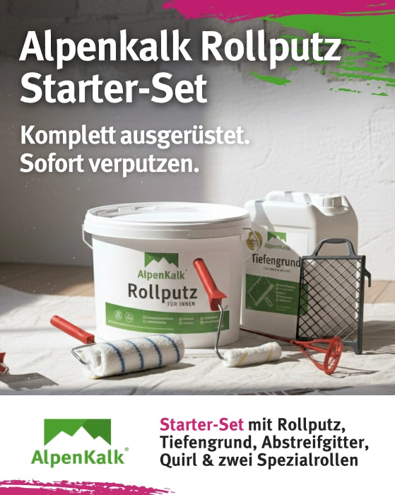 Rollputz RAU 7 kg (ca. 12 m²) Starterpaket