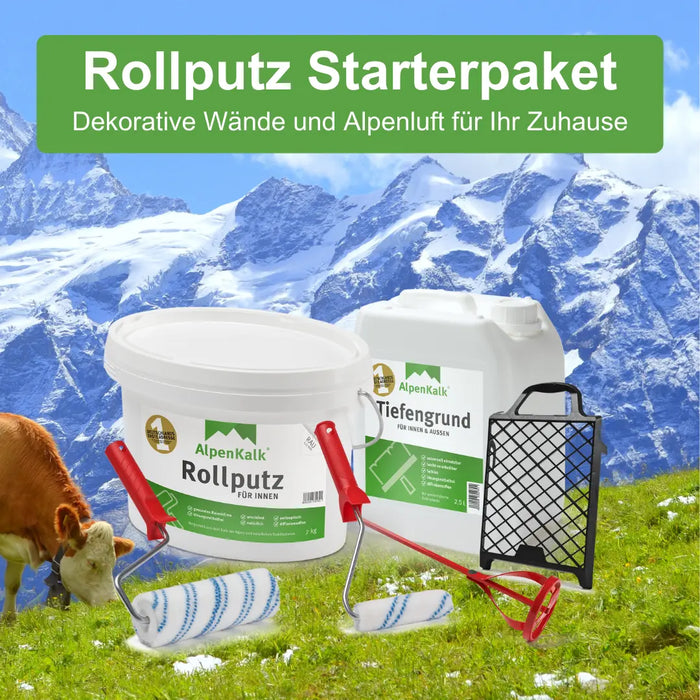 Rollputz RAU 7 kg (ca. 12 m²) Starterpaket