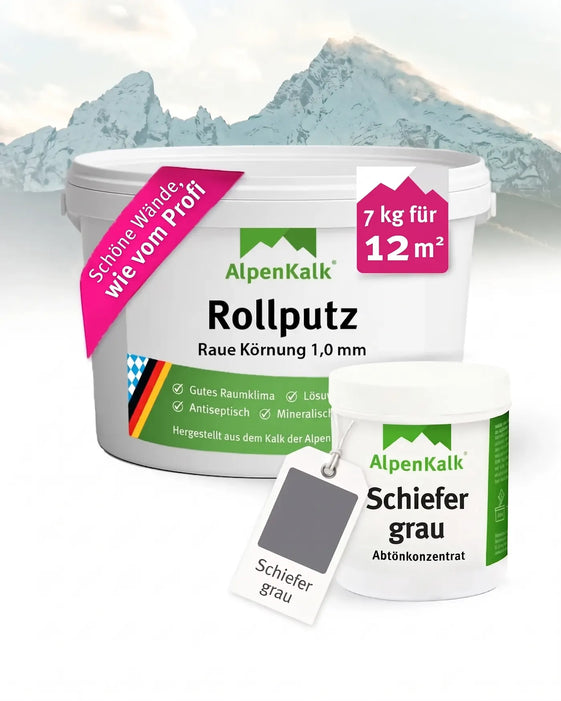 Rollputz RAU 7 kg Schiefer-Grau